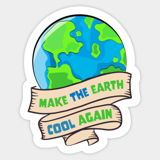 Earth Day - Make The Earth Cool Again Sticker